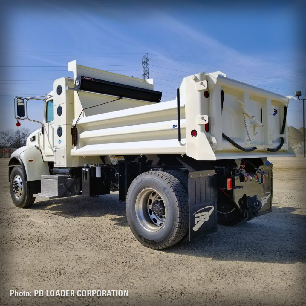 pulltarps, pbloader, municipal, dump truck