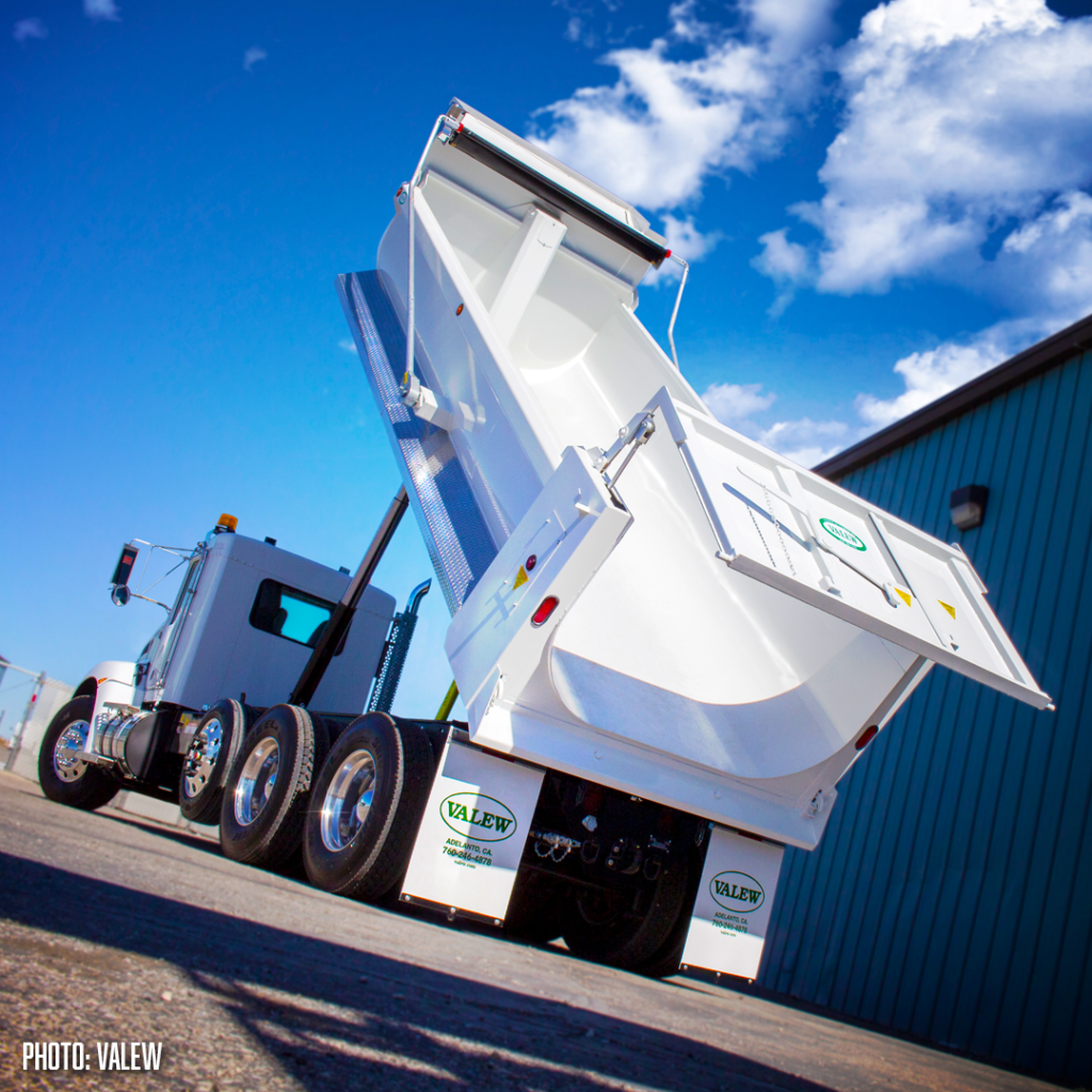 pulltarps, valew, dump truck, hauling
