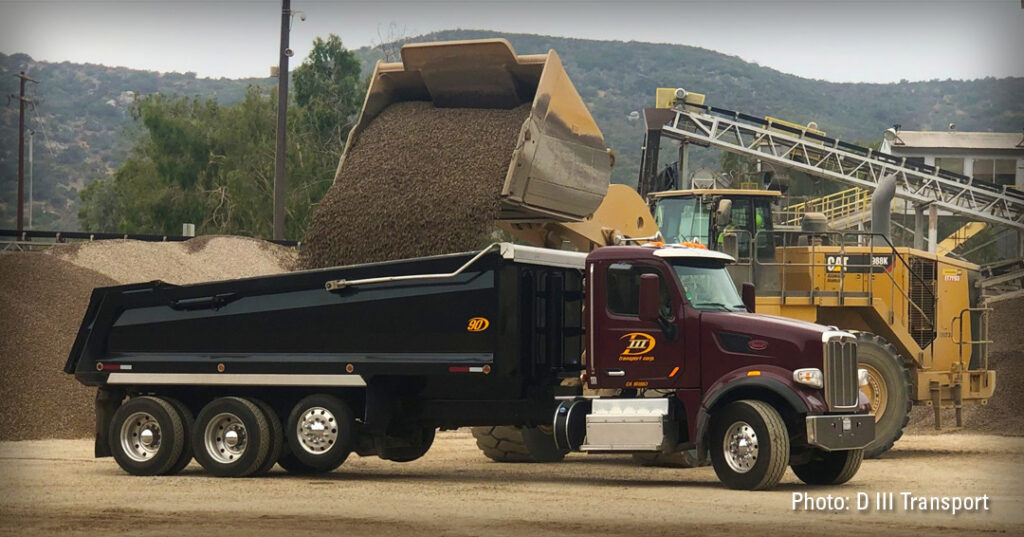A D III Transport Superdump getting loaded with aggregate!