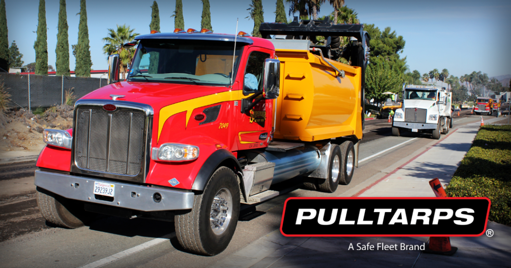 truck class, pulltarps, asphalt, road work, hauling, tarps, truck tarping.
