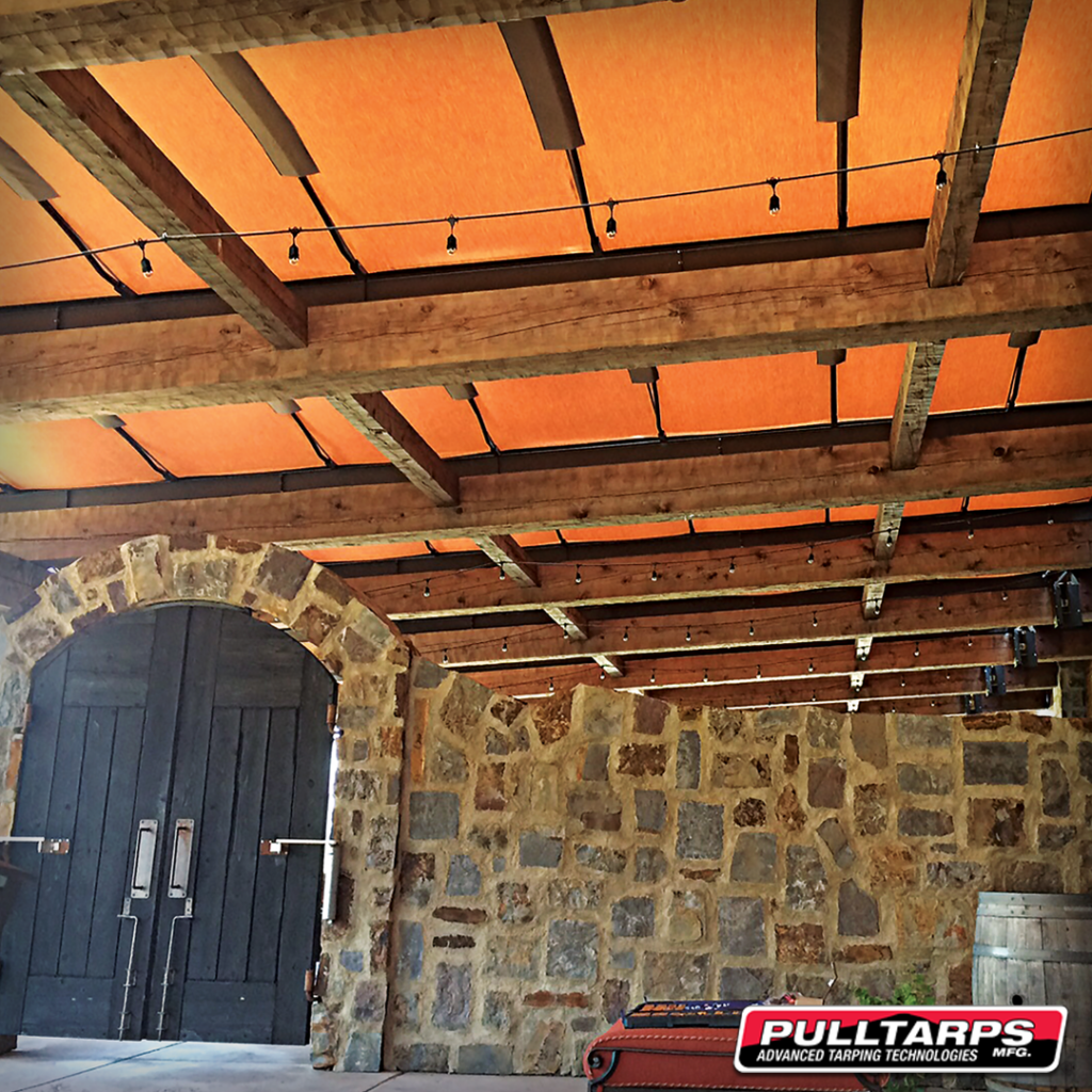 Pergola Winery Covering - Pulltarps Mfg