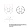 Aluminum End Cap for Roller Tubes – Automatic Systems Driver’s Side - Image 2
