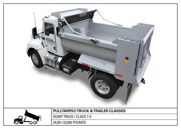 truck class, dump truck, hauling, tarps, truck tarping, class 7-8