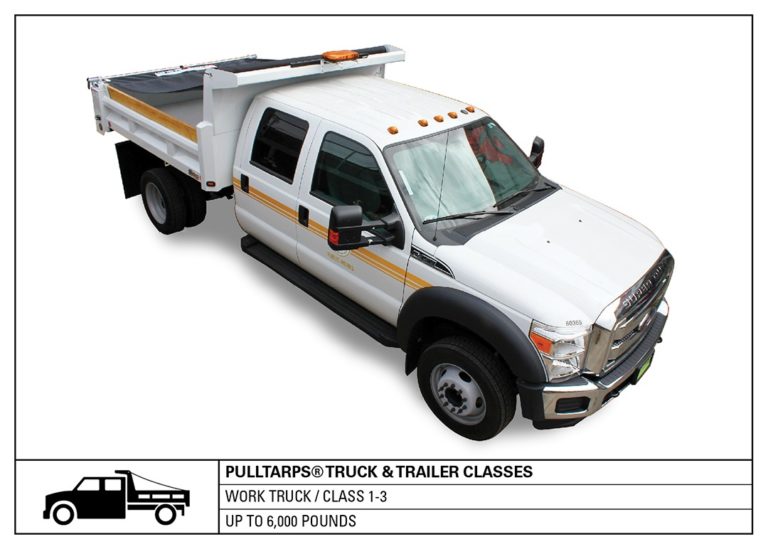 truck class, work truck, hauling, tarps, truck tarping, class 1-3