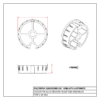 Plastic End Cap for Roller Tubes with Self-Tapping Screw – Semi-Auto Systems & Passenger Side of Automatic Systems - Image 2